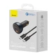 Автомобільний зарядний пристрій Baseus Qualcomm Quick Charge 5 Technology C+C+U 160W + Cable Black TZCCZM-0G - зображення 11