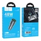 Автомобільний зарядний пристрій HOCO Z60 Bloom PD30W+QC3.0 48W Metal Grey - изображение 9