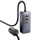 Автомобільний зарядний пристрій Baseus Share Together PPS Multi-Port 120W 3U+1C Grey CCBT-A0G - зображення 1