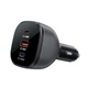 Адаптер автомобільний ACEFAST PD 3-port car charger B14 |2Type-C/1USB, PD3.1/QC, 165W/3A| Black - зображення 3