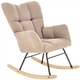 Крісло-гойдалка Halmar Vasco Бежеве (5905248131002) - зображення 3