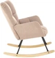 Крісло-гойдалка Halmar Vasco Бежеве (5905248131002) - зображення 4