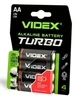 Батарейка щелочная (Alkaline) AA VIDEX Turbo LR6 (4шт.) - изображение 1