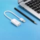 Звукова карта USB AUX jack, TRRS (Mic + Ear), ALC4042 15cm Ugreen Біла US205 - изображение 6