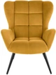 Крісло для відпочинку Halmar Tyrion Гірчичний (5905248112889) - зображення 1