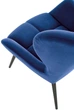 Крісло для відпочинку Halmar Tyrion Темно-синє (5905248112872) - зображення 4