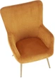 Крісло для відпочинку Halmar Amaro Гірчичне (5905248130357) - зображення 7