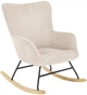 Крісло-гойдалка Halmar Belmiro Кремове (5905248130418) - зображення 1