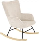 Крісло-гойдалка Halmar Belmiro Кремове (5905248130418) - зображення 3