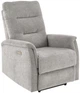 Крісло для відпочинку Halmar Jamal з функцією електричного розкладання Сіре (5905248130753) - зображення 1