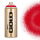 Акриловая краска-спрей Montana Gold S3000 Shock Red (Красный) 400 мл - изображение 1