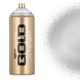 Акриловая краска-спрей Montana Gold M1100 Silver Matt (Серебристый мат) 400 мл - изображение 1