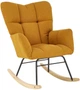 Крісло-гойдалка Halmar Vasco Гірчичне (5905248131019) - зображення 1