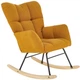 Крісло-гойдалка Halmar Vasco Гірчичне (5905248131019) - зображення 3