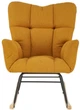 Крісло-гойдалка Halmar Vasco Гірчичне (5905248131019) - зображення 5
