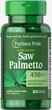 Со пальметто Puritan's Pride Saw Palmetto 450 мг 100 капсул ARE-576446 - изображение 1