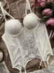 Комплект-корсет из бразилиана, молочный, XL(85BCD) - изображение 2