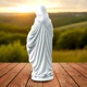 Статуетка Ісуса з Серцем Пластик 200 мм Білий - изображение 4