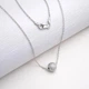 Серебряное колье Нежность 50 - изображение 4