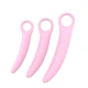 Набор вагинальных расширителей с кольцами розового цвета Erospace Sweet Play Pelvic Floor Muscles Training Set модель A13 3 штуки - изображение 4
