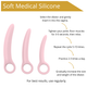 Набор вагинальных расширителей с кольцами розового цвета Erospace Sweet Play Pelvic Floor Muscles Training Set модель A13 3 штуки - изображение 8