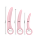 Набор вагинальных расширителей с кольцами розового цвета Erospace Sweet Play Pelvic Floor Muscles Training Set модель A13 3 штуки - изображение 9