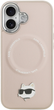 Etui Karl Lagerfeld Choupette Pin MagSafe do Apple iPhone 17 Pink (3666339495930) - obraz 3