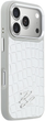 Etui Karl Lagerfeld Croco KL Script Logo MagSafe do Apple iPhone 17 Pro Max Silver (3666339601904) - obraz 4