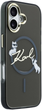 Etui Karl Lagerfeld IML Choupettes Karl  Script Logo MagSafe do Apple iPhone 17 Black (3666339605872) - obraz 4