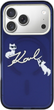 Etui Karl Lagerfeld IML Choupettes Karl  Script Logo MagSafe do Apple iPhone 17 Pro Max Blue (3666339606701) - obraz 3