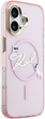 Etui Karl Lagerfeld IML Choupettes Karl  Script Logo MagSafe do Apple iPhone 17 Pink (3666339606190) - obraz 4