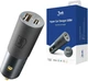 Автомобільний зарядний пристрій 3MK HyperCar Charger 100W Power Delivery 1xUSB-A + 1xUSB-C (5903108464567) - зображення 1