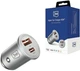 Автомобільний зарядний пристрій 3MK Hyper Car Charger 45W Silver (5903108527231) - зображення 1