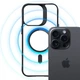Etui 3MK Satin Armor MagCase do Apple iPhone 15 Pro Black + Transparent (5903108563833) - obraz 4