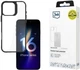 Etui 3MK Satin Armor Case+ do Apple iPhone 16 Pro Black + Transparent (5903108586559) - obraz 1