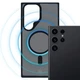Etui plecki 3MK Smoke Mag do Samsung Galaxy S24 Ultra Black (5903108563437) - obraz 4