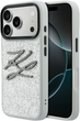 Etui Karl Lagerfeld IML Glitter KL Diamond Logo do Apple iPhone 17 Pro Max Silver (3666339604783) - obraz 1