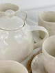 Набір глиняного (керамічного) посуду 13 предметів для чаювання на 6 осіб Гражда Білий - зображення 5