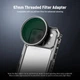 Клітка корпус для iPhone 17 Pro Max NEEWER PA144 Black з адаптером для фільтра 67мм, об’єктива 17мм та Т-байонетом - зображення 5