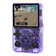 Портативная ретро игровая консоль R36S 3.5" IPS, 3500mAh, 10000+ игр, поддержка NES/SNES/PS1/GBA, портативная приставка (фиолетова - изображение 1