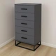 Комод LofTerno Head 600 Ascet 600×1080×425 Графит (AS05070000030) - изображение 1