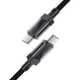 Кабель USB 2.0 Type-C M-M, 1.2м 60W stainless steel Black, C12-03 Acefast - изображение 4