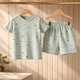 Хлопковая пижама на мальчика футболка и шорты 98-104 см (3-4Y) George бирюзовый - изображение 2