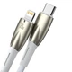 Кабель Baseus Glimmer Series Fast Charging Data Cable Type-C to Lightning PD 20W 1м (CADH000002) White - зображення 3