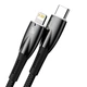 Кабель Baseus Glimmer Series Fast Charging Data Cable Type-C to Lightning PD 20W 2м (CADH000101) Black - зображення 3