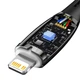 Кабель Baseus Glimmer Series Fast Charging Data Cable Type-C to Lightning PD 20W 2м (CADH000101) Black - зображення 7