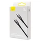 Кабель Baseus Glimmer Series Fast Charging Data Cable Type-C to Lightning PD 20W 2м (CADH000101) Black - зображення 8