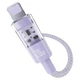 Кабель Baseus Gem Series Fast Charging Data Cable Type-C to Lightning PD 20W 2м (P10373001511-01) Purple - зображення 2