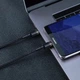 Кабель Baseus Cafule Flash Charging Data Line Cable Type-C to Type-C PD 2.0 QC 3.0 60W 20V 3A 1м (CATKLF-GG1) Black/Grey - зображення 2
