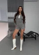Комплект женский боди с шортами One size Серый (0001) - изображение 7